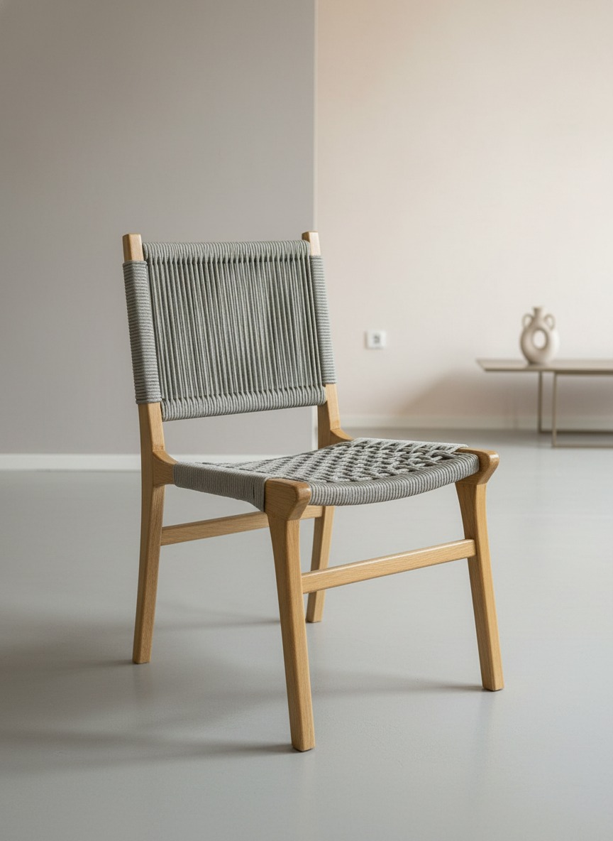 Aris Ahşap Örgü Sandalye