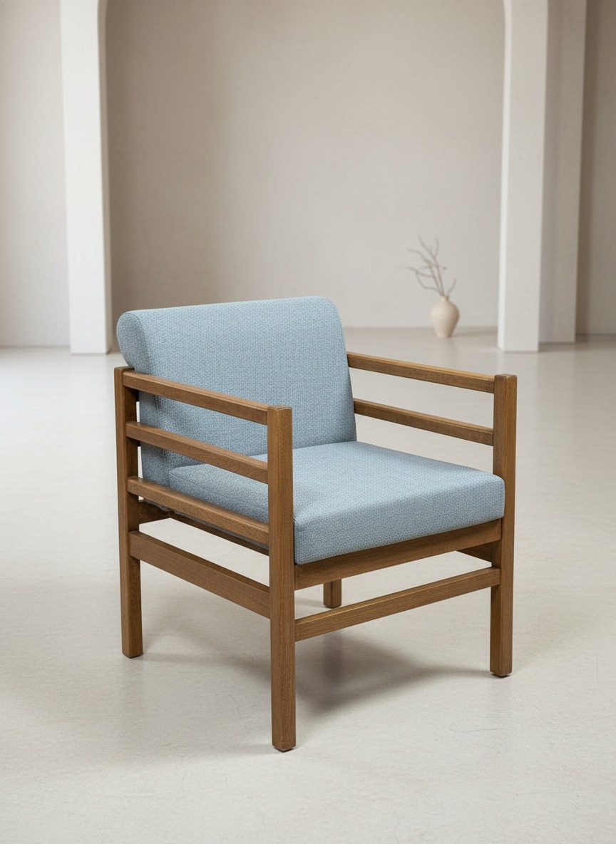 Masif Ahşap İskeletli Koltuk