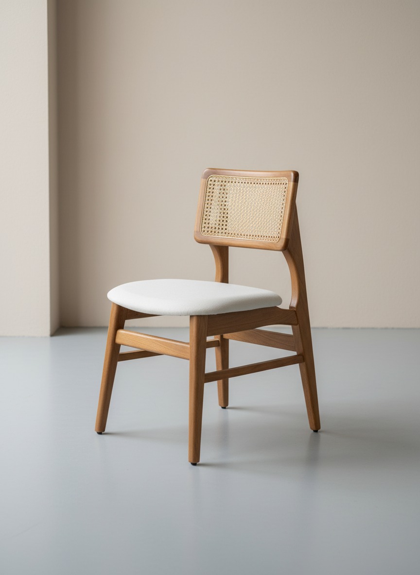 Retro Ahşap Hazeran Sandalye