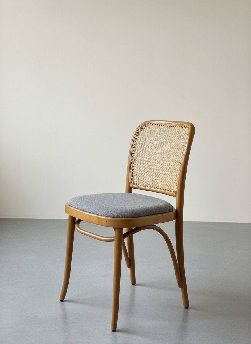 Thonet Masif Ahşap Hazeranlı Sandalye