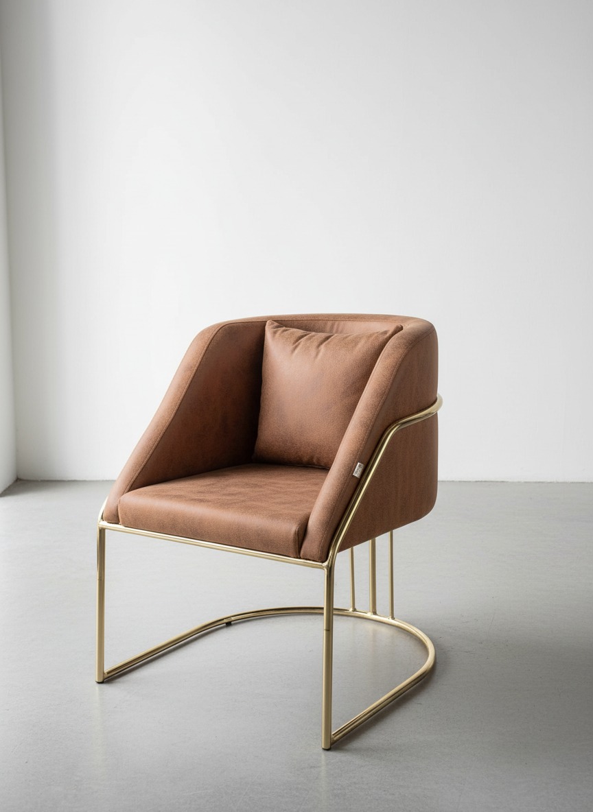 Luxe Metal İskeletli Tasarım Koltuk