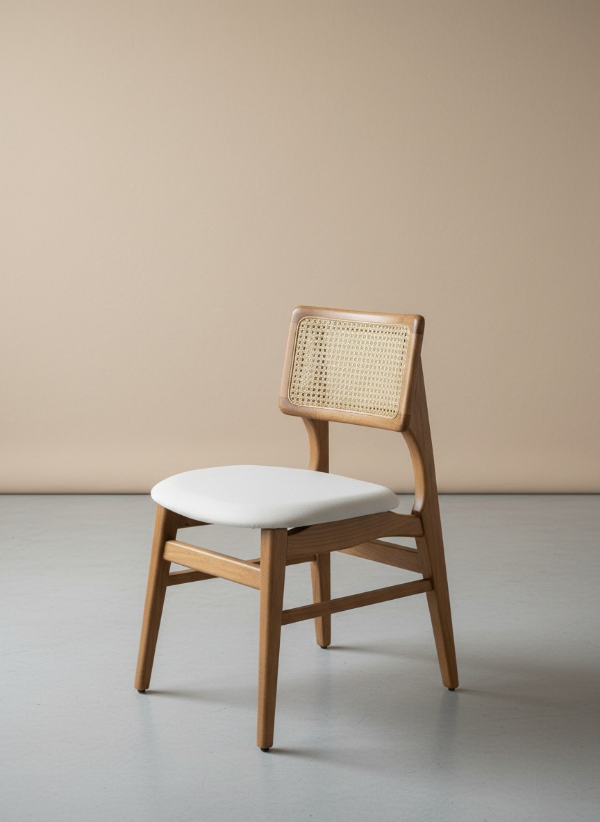 Evdema Ahşap Hazeranlı Sandalye