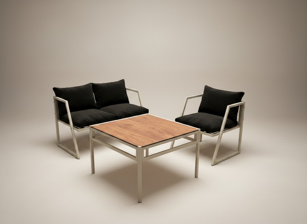 Industrial Metal Profil Oturma Takımı