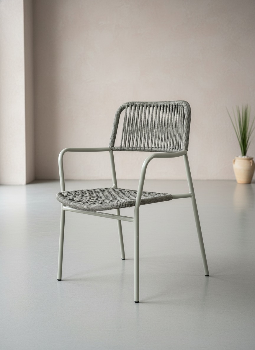 Modern İpli Metal Sandalye