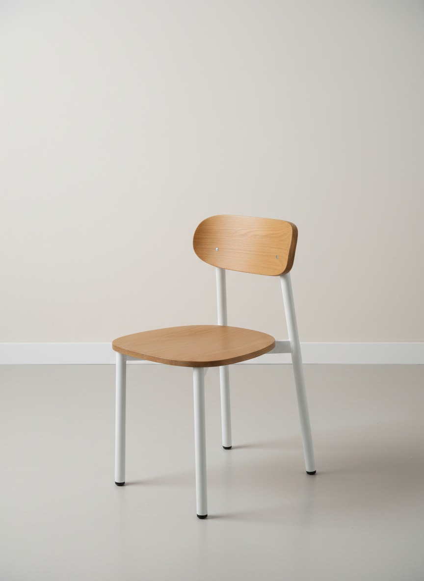 Modern Ahşap Metal Sandalye