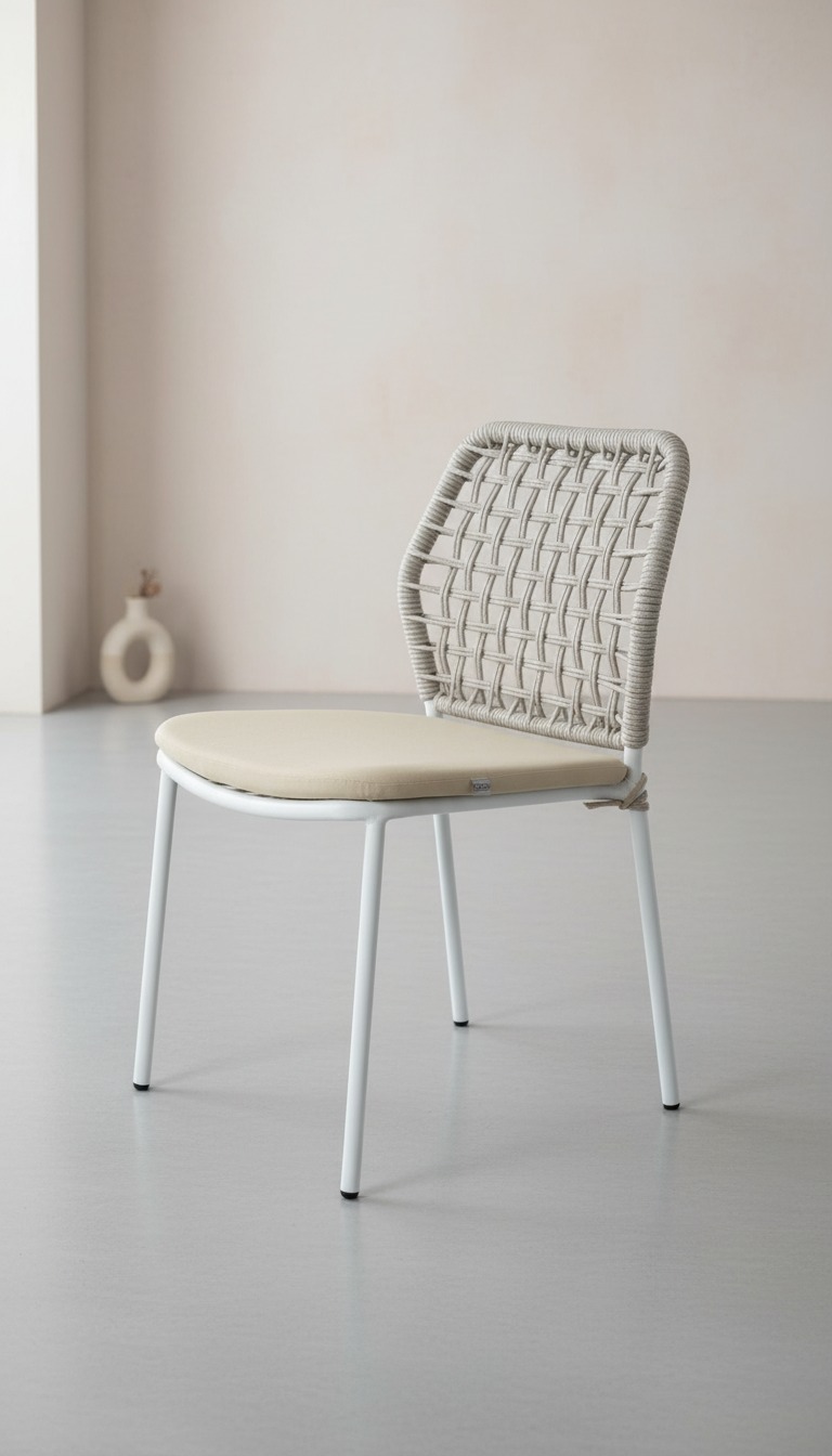 Modern Metal Örgü Sandalye