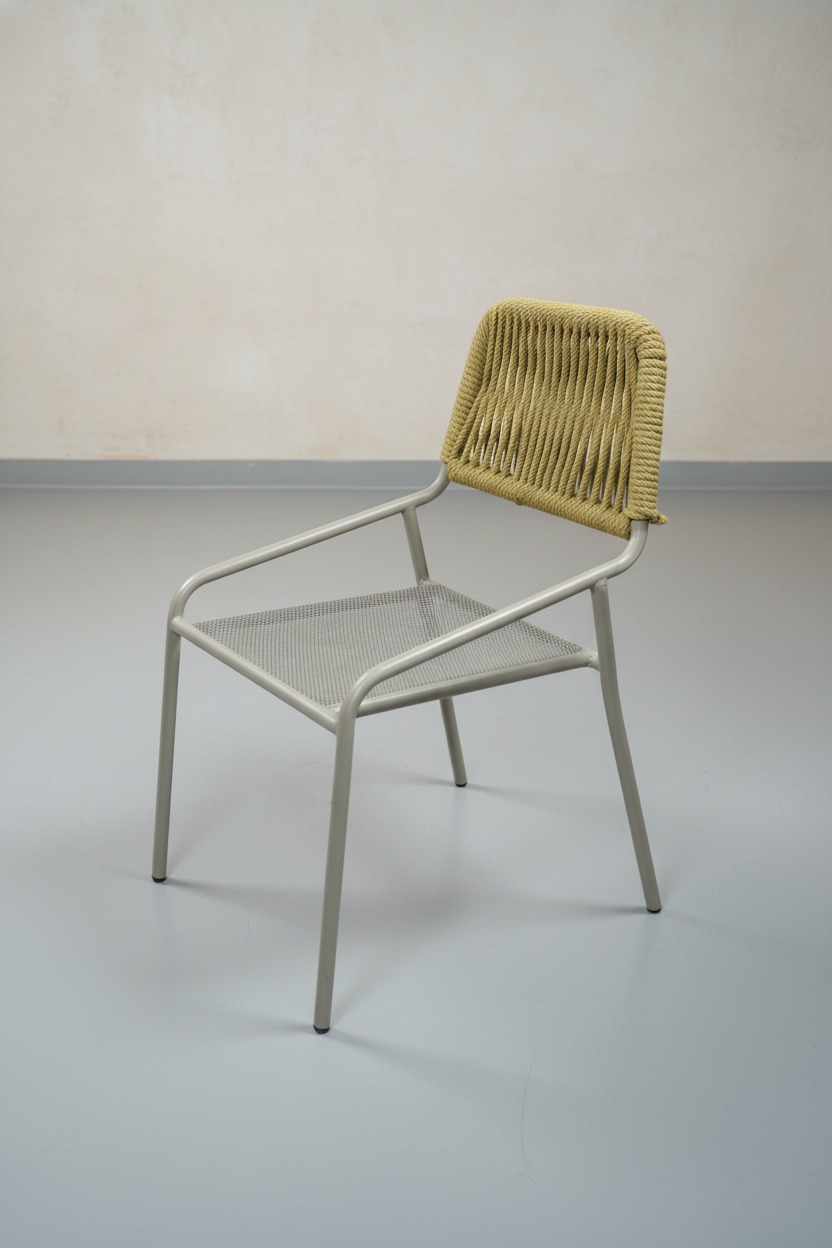 Metal Halat Örgü Sandalye