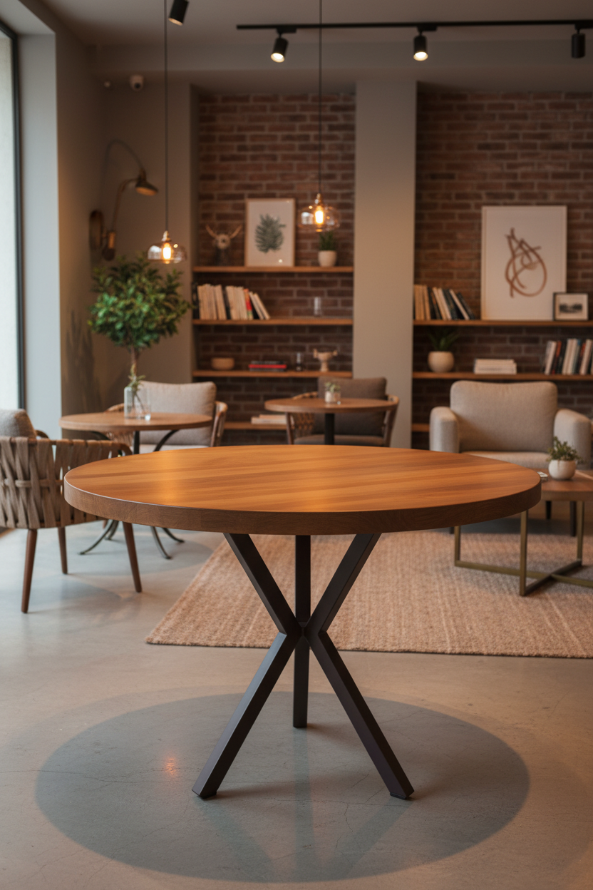 Veritas X-Base Horeca Yuvarlak Masa