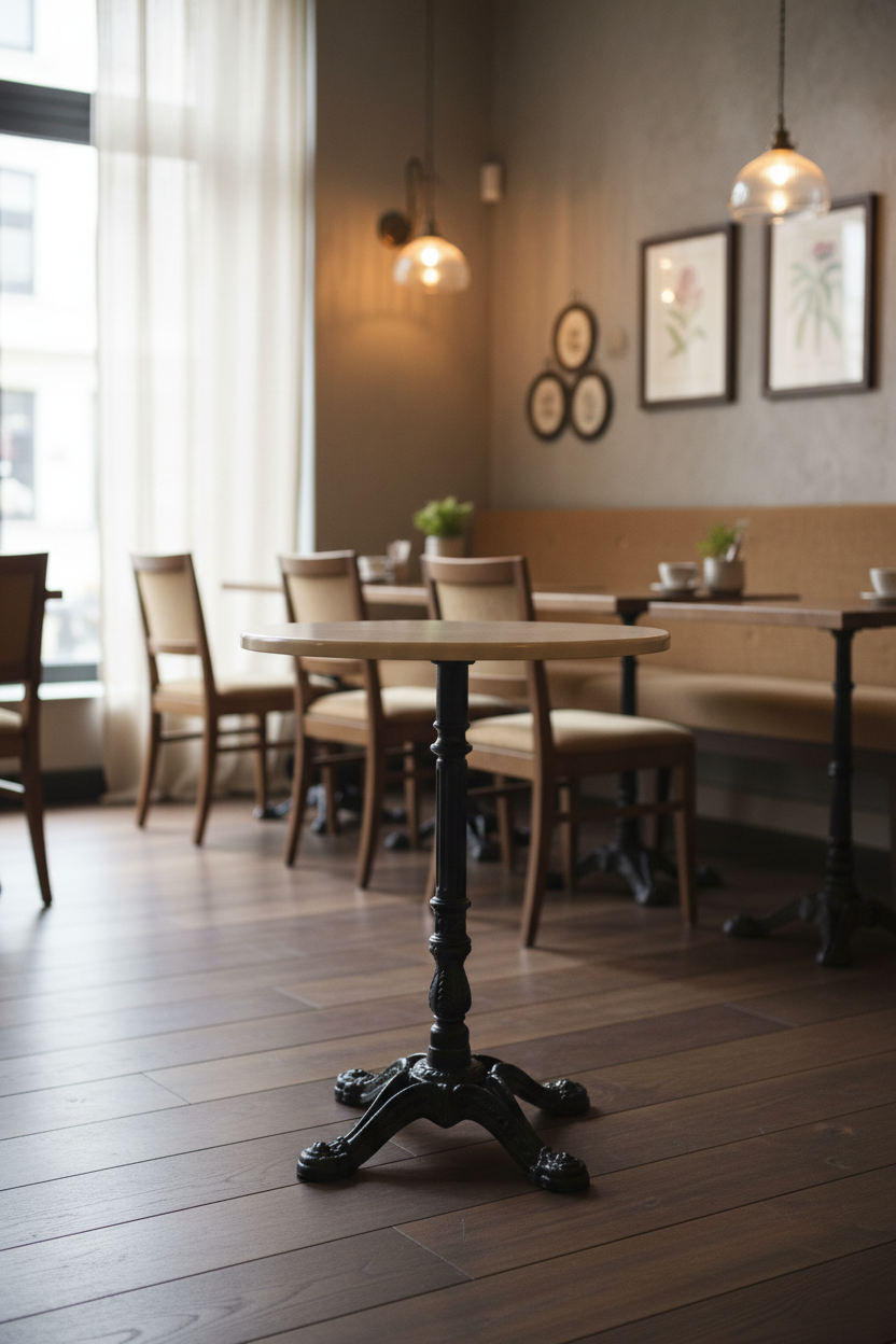 Parisien Serisi Döküm Ayaklı Kurumsal Bistro Masa