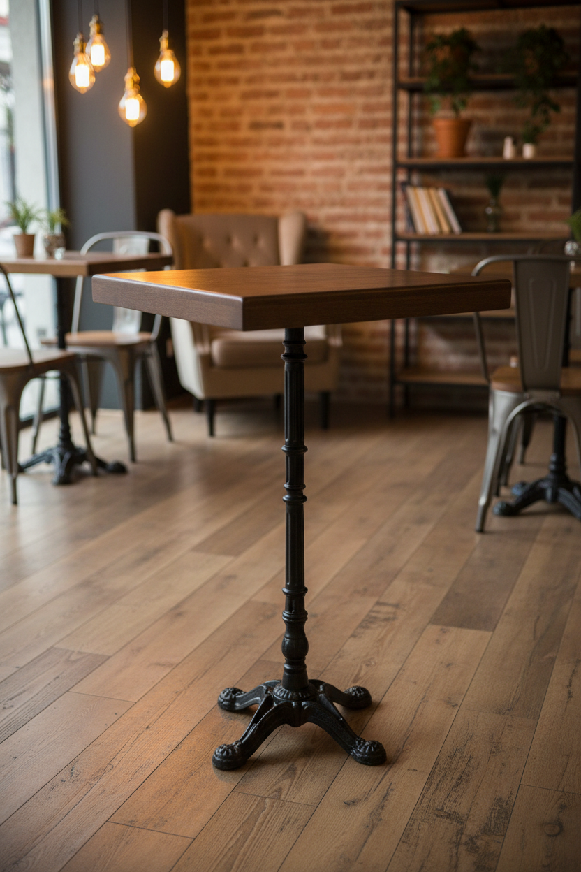 Verona Cast Iron Premium Ticari Bistro Masa