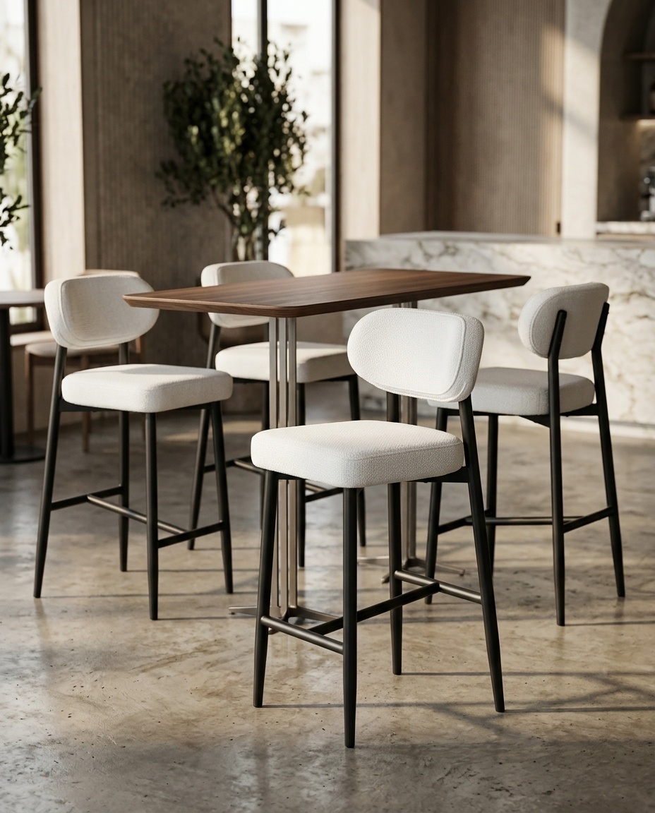 Helix Metal İskeletli Bar Sandalyesi