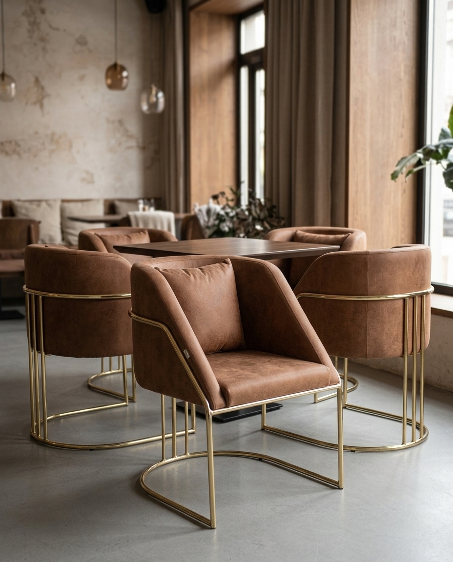 Luxe Metal İskeletli Tasarım Koltuk