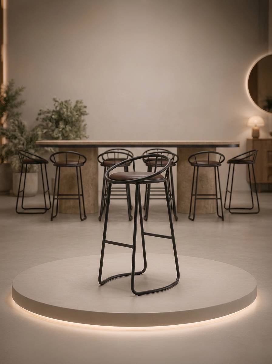 Modern Metal Bar Taburesi
