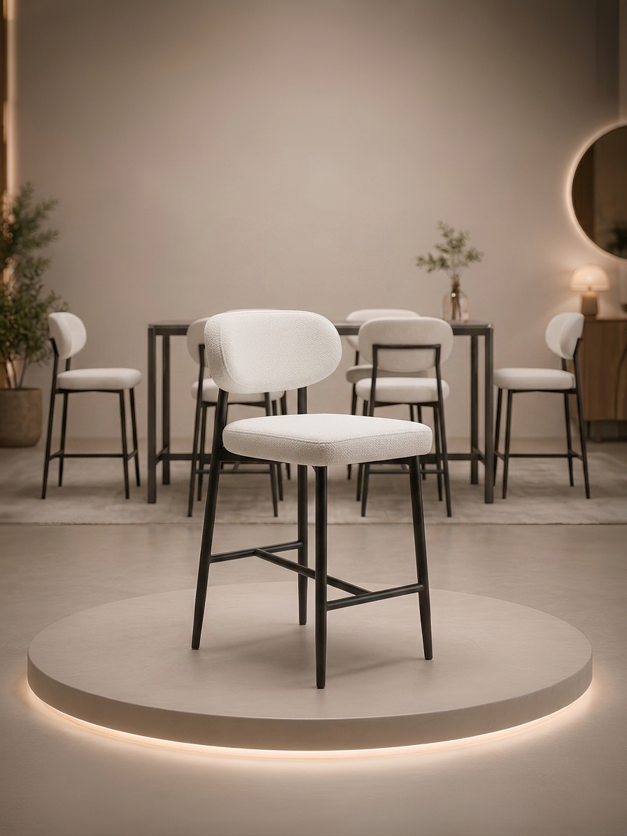 Helix Metal İskeletli Bar Sandalyesi