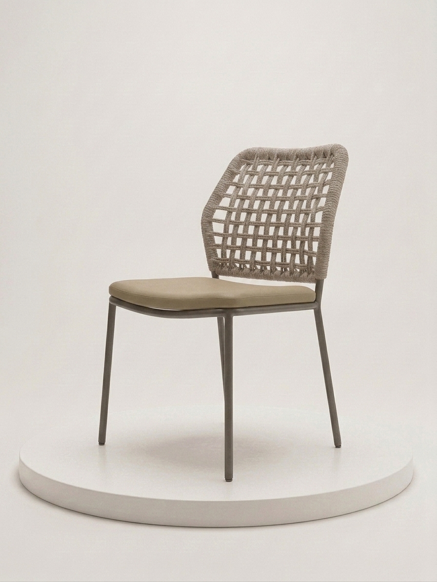 Modern Metal Örgü Sandalye - 2