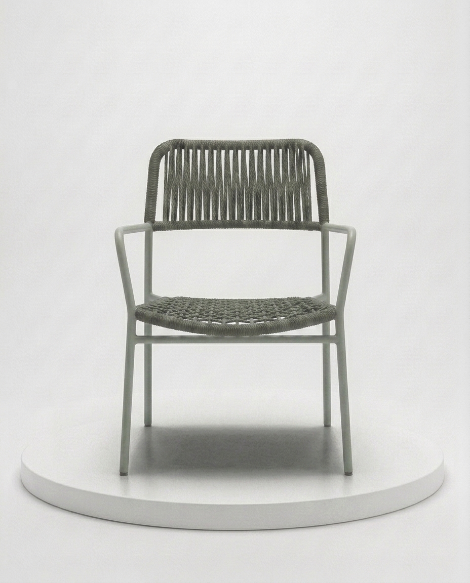 Modern İpli Metal Sandalye - 3