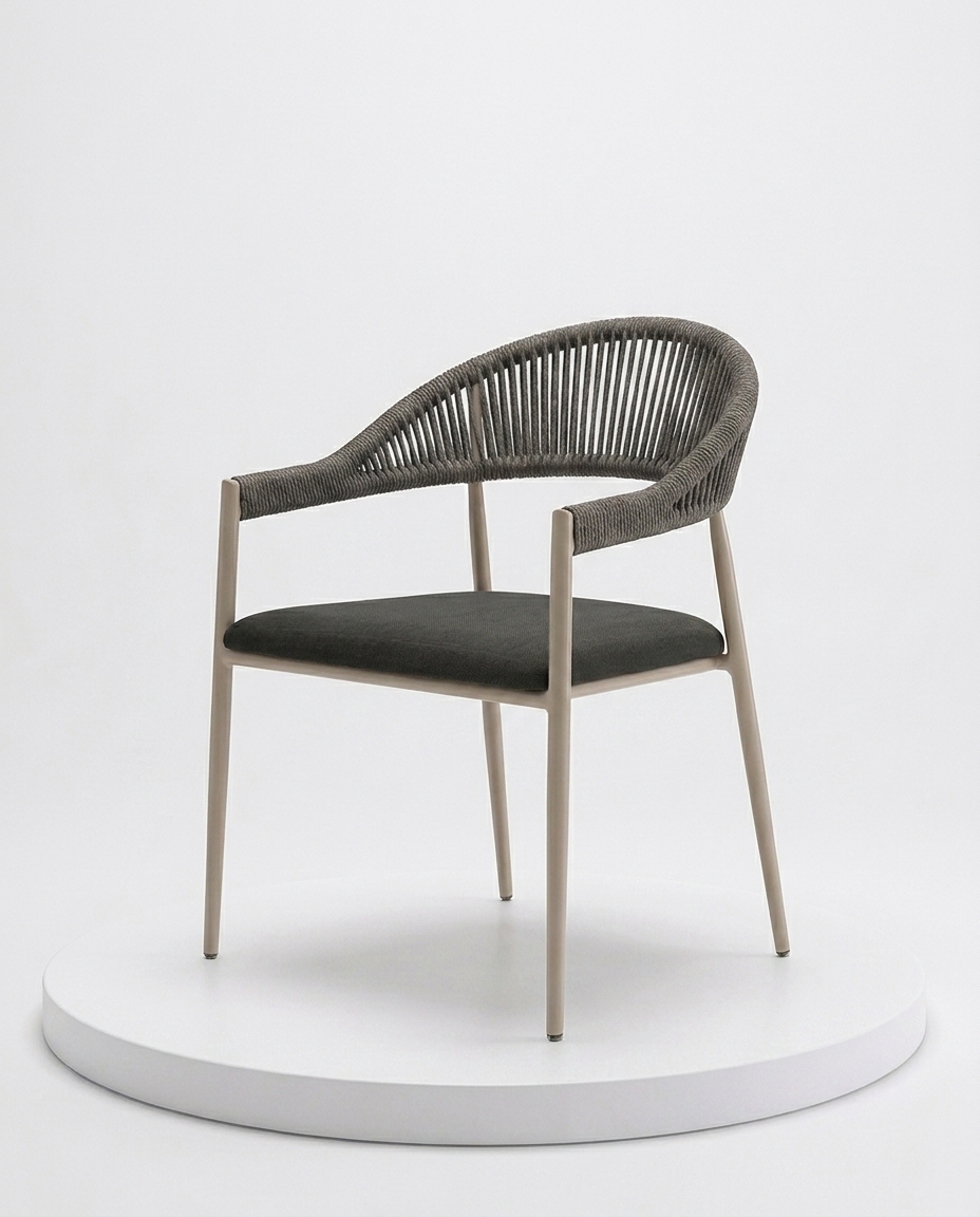 Modern Metal Halat Sandalye - 2