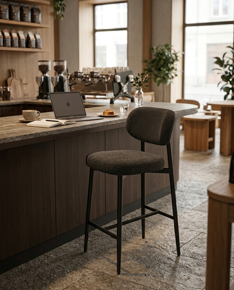 Modern Metal İskeletli Bistro Sandalyesi