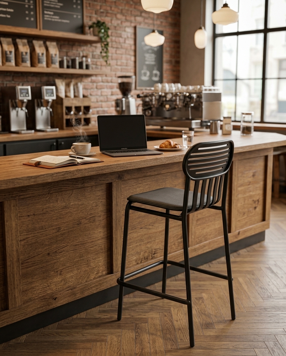 Modern Metal Tasarım Bistro Sandalyesi