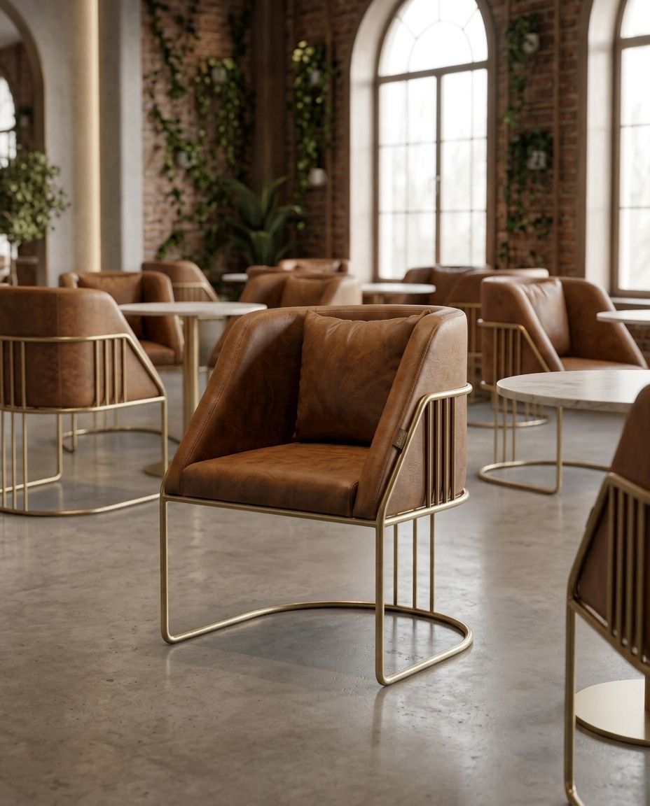 Luxe Metal İskeletli Tasarım Koltuk
